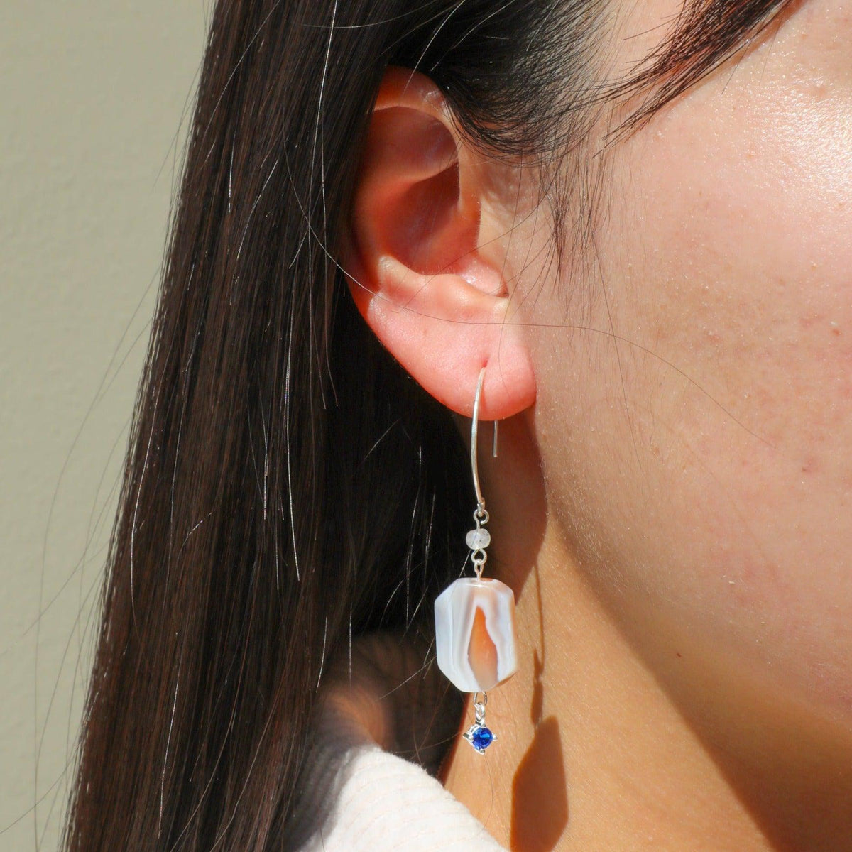 Jasper Hook Earrings