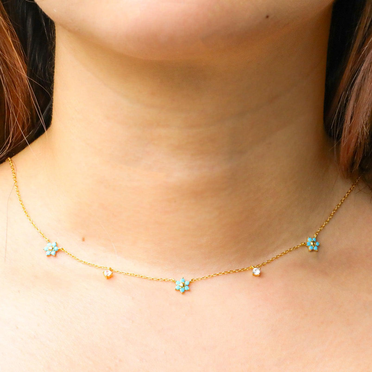 Turquoise Bloom Necklace