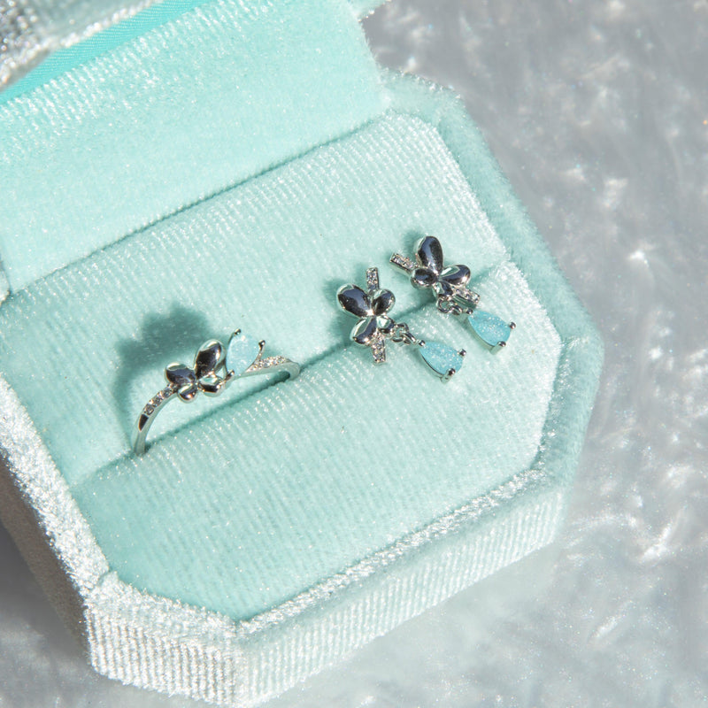 Bluewing Silver Earrings