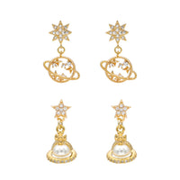Saturn Earrings Set