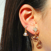Saturn Earrings Set