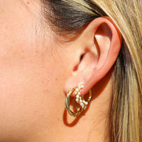 Intertwine Huggie Earrings