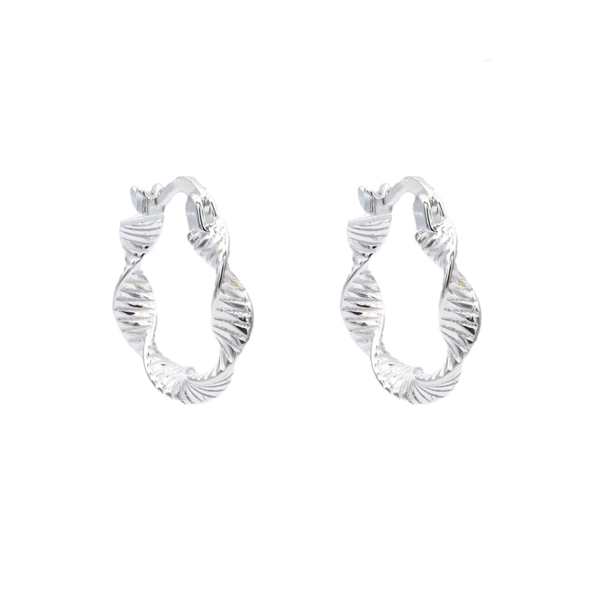Moonlit Waves Hoop Earrings