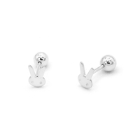 Little Bunny Screw Back Earrings