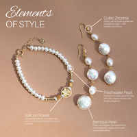 Golden Cherry Blossom Bracelet