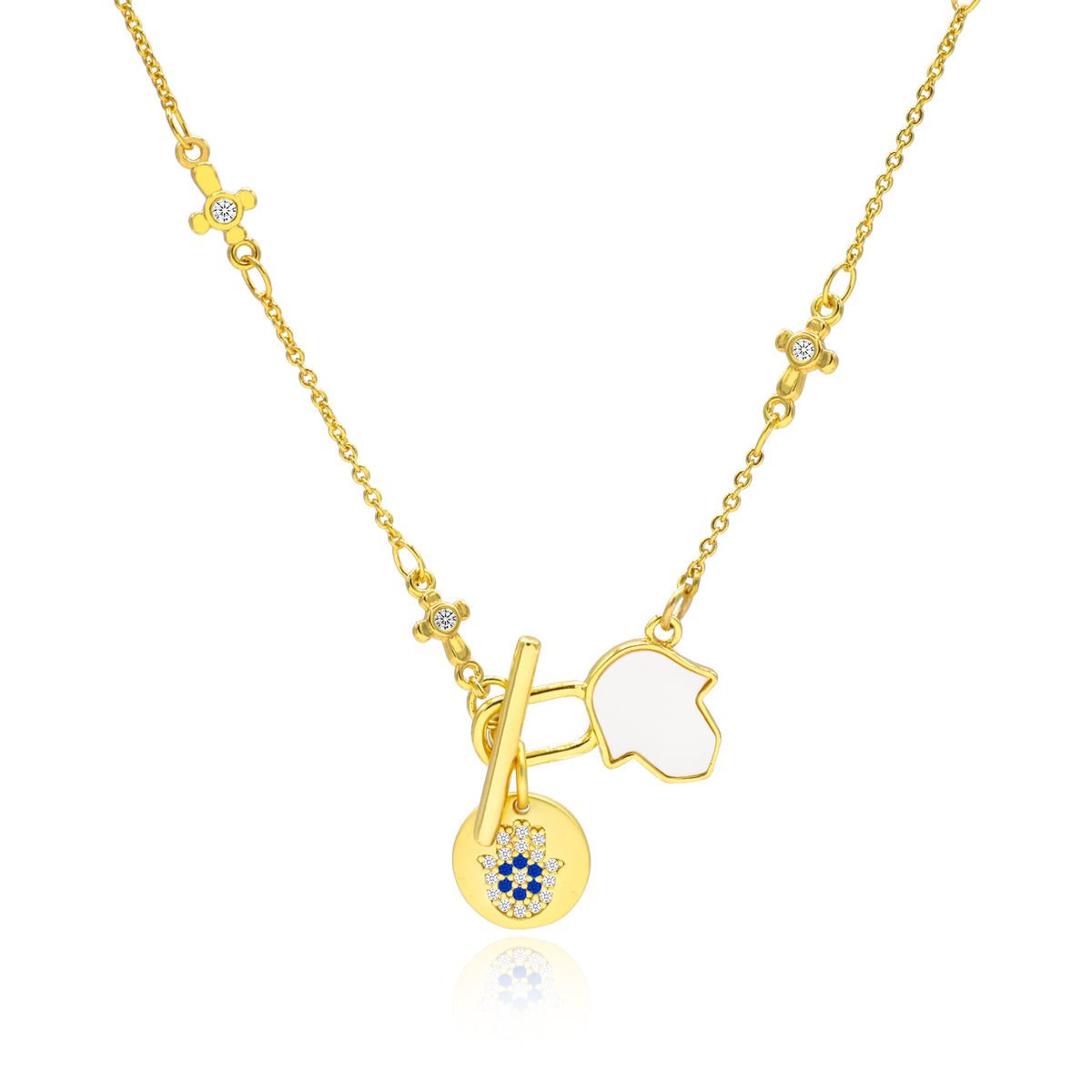 Hamsa Eye Guardian Necklace