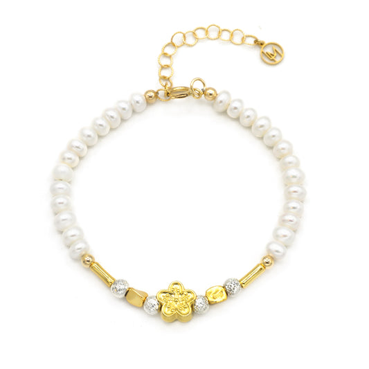 Golden Cherry Blossom Bracelet