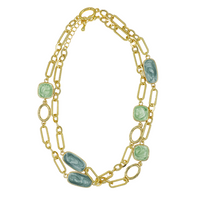 Tiles of Teal Necklace