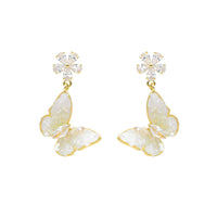 Butterfly Sunflower Earrings