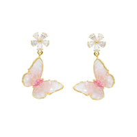 Butterfly Sunflower Earrings