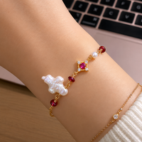 Ruby & Pearl Bracelet/Anklet