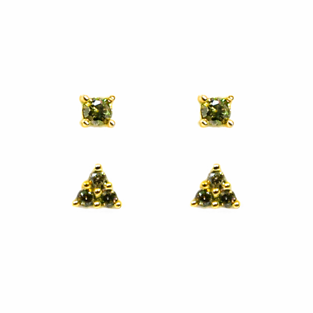 Teeny Gem Earrings Set