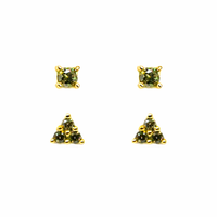 Teeny Gem Earrings Set
