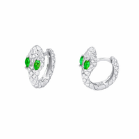 Emerald Eye Serpent Huggies