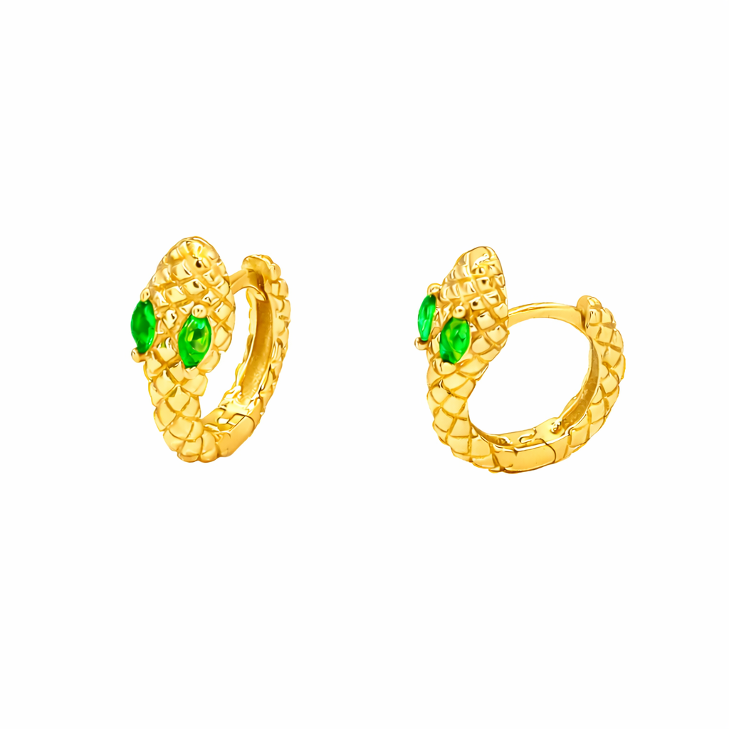 Emerald Eye Serpent Huggies