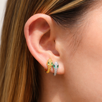 Emerald Eye Serpent Huggies