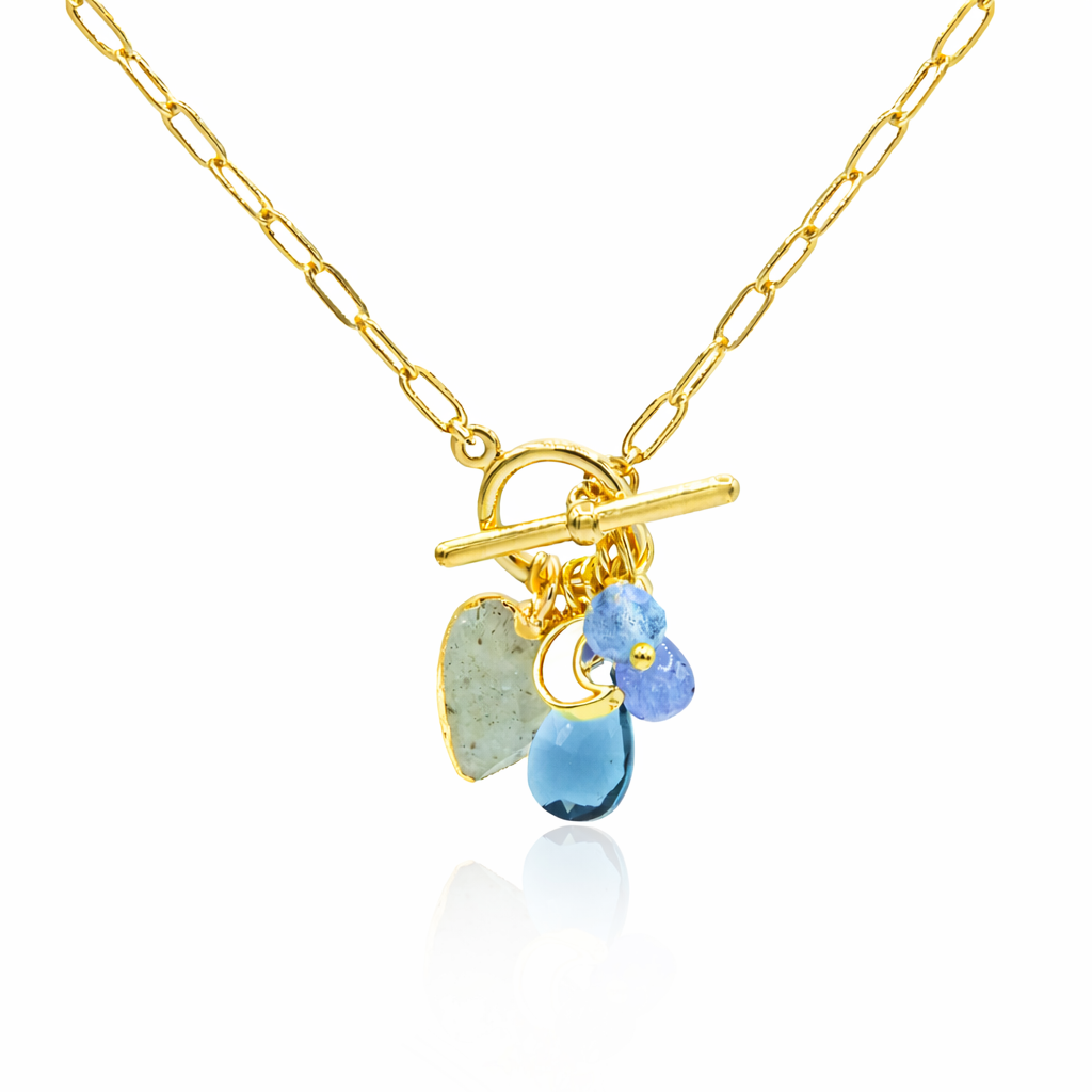 Luminous Gem Toggle Necklace