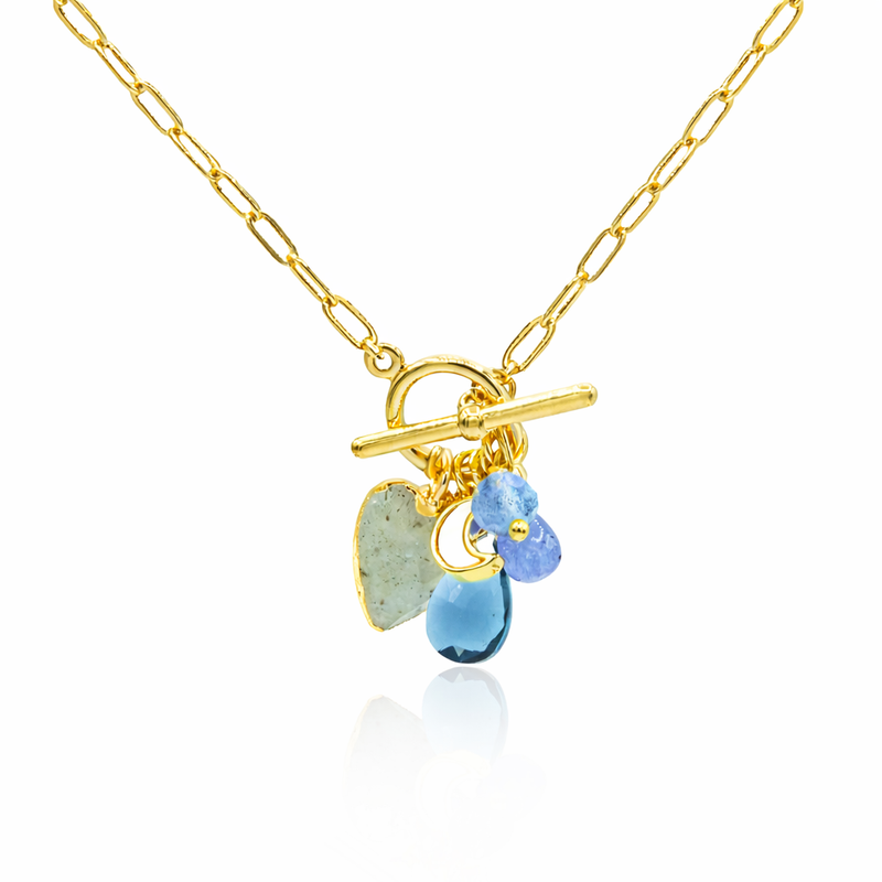 Luminous Gem Toggle Necklace