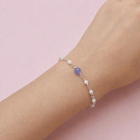 Tanzanite Pearl Harmony Bracelet