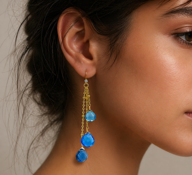 Fade into Blue Earrings