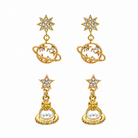 Saturn Earrings Set