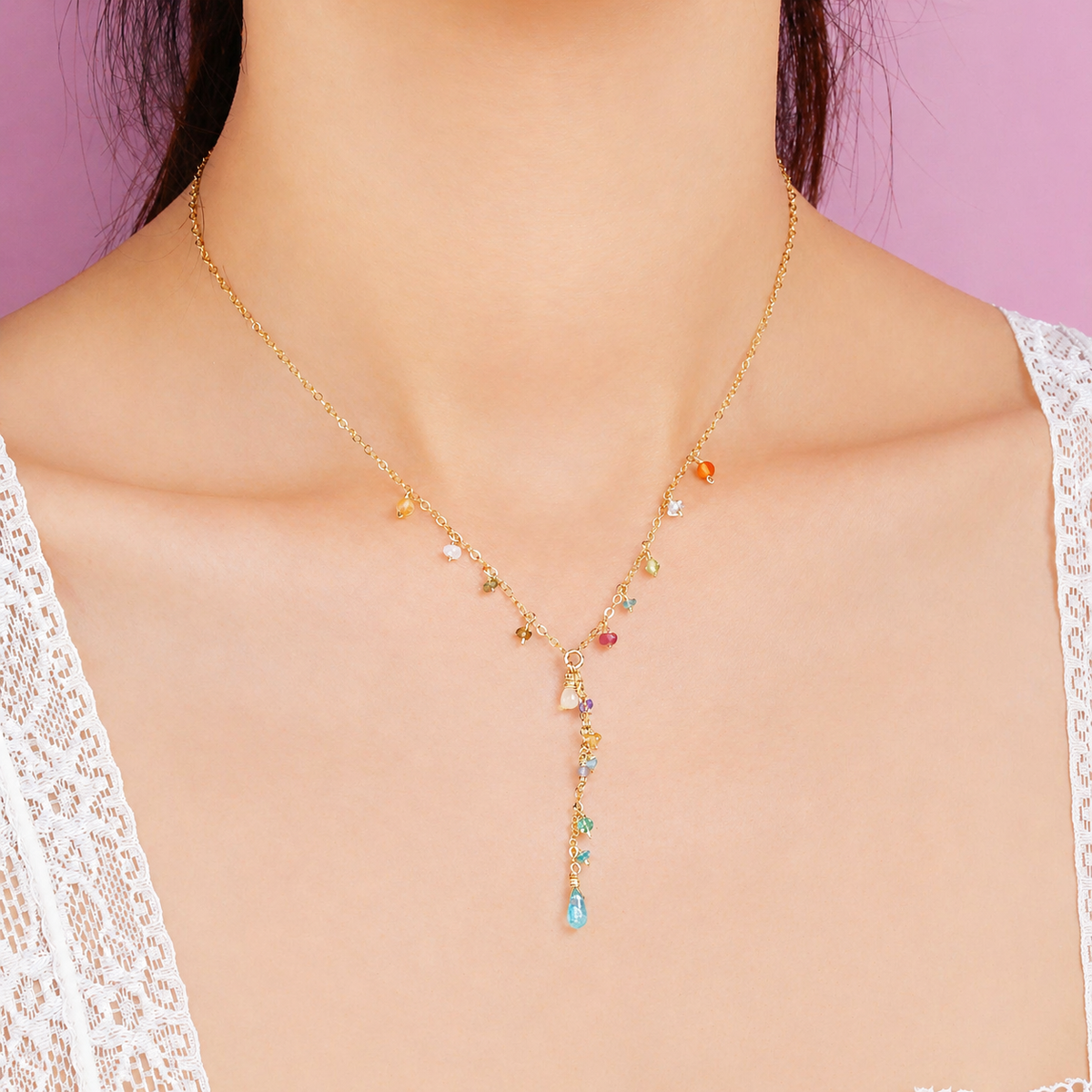 Luxe Treasure Necklace: Flower Field