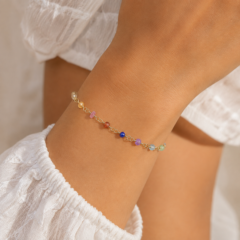 Rainbow Gemstone Bracelet/Anklet