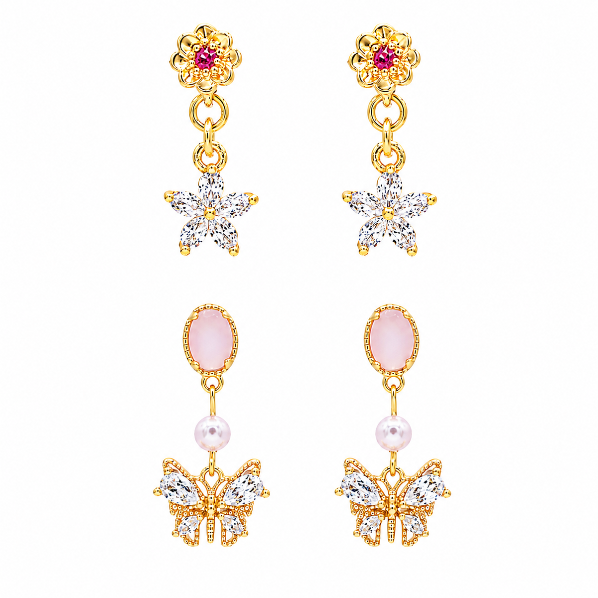 Spring Bloom Earrings Set