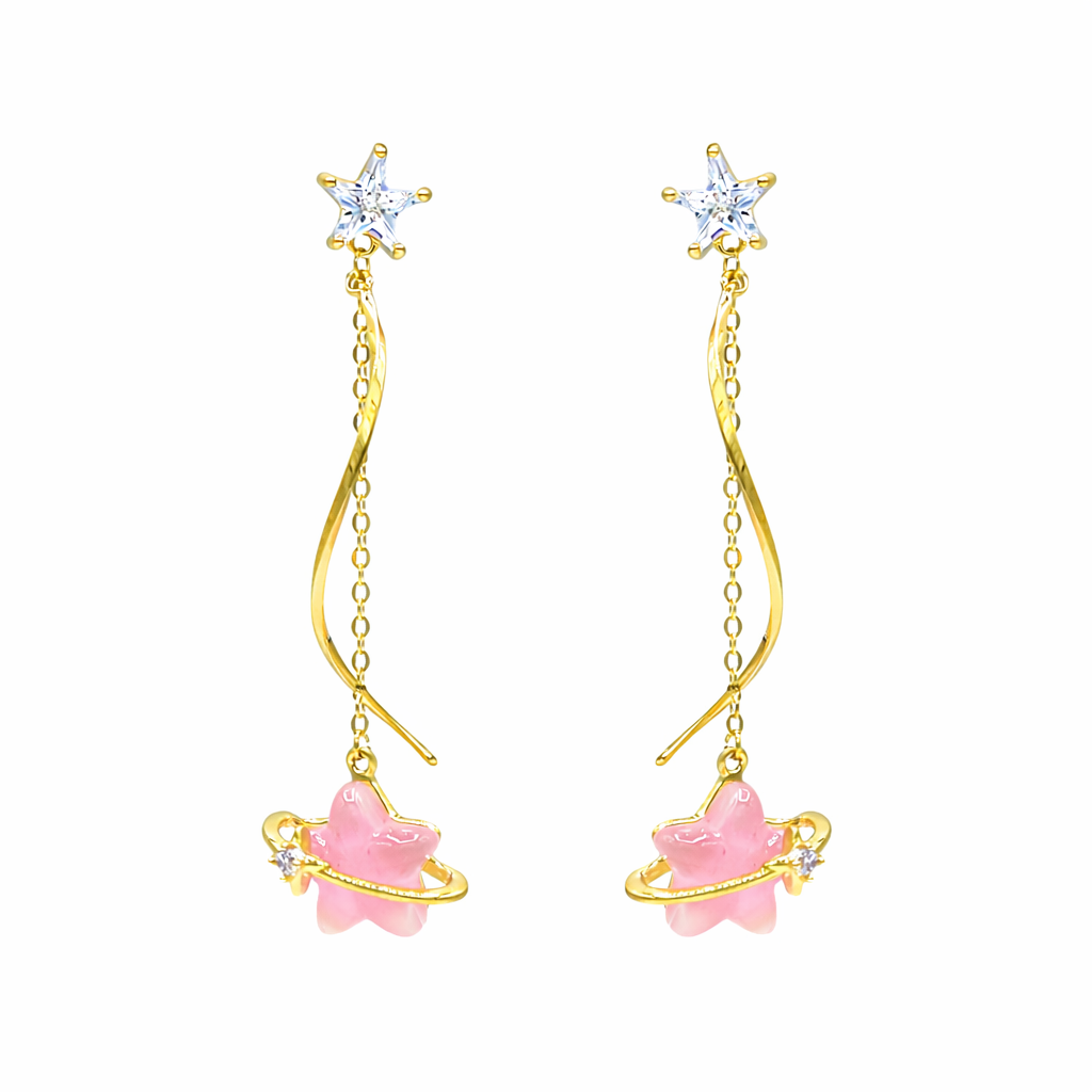 Bubble Star Drop Earring