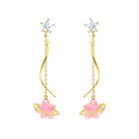 Bubble Star Drop Earring