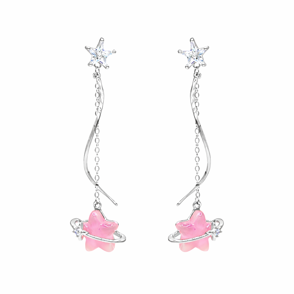 Bubble Star Drop Earring