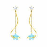 Bubble Star Drop Earring