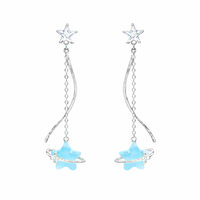 Bubble Star Drop Earring