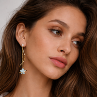 Bubble Star Drop Earring