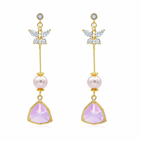 Pastel Butterfly Earrings