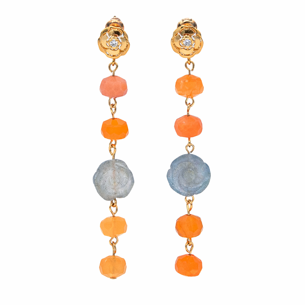 Sunset Petal Earrings