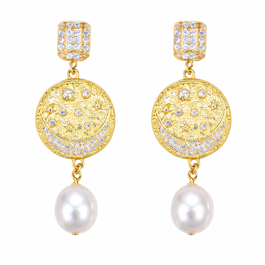 Celestial Pearl Earrings
