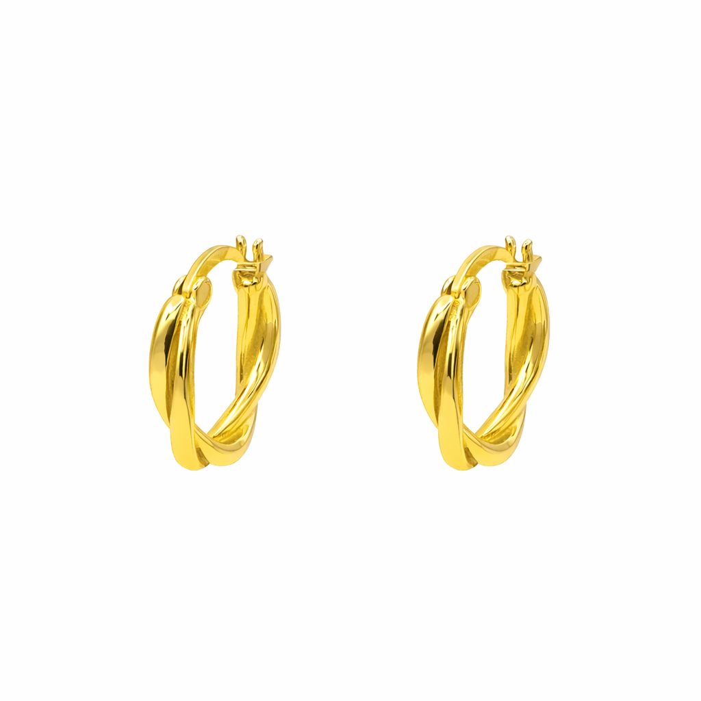 Intertwine Huggie Earrings