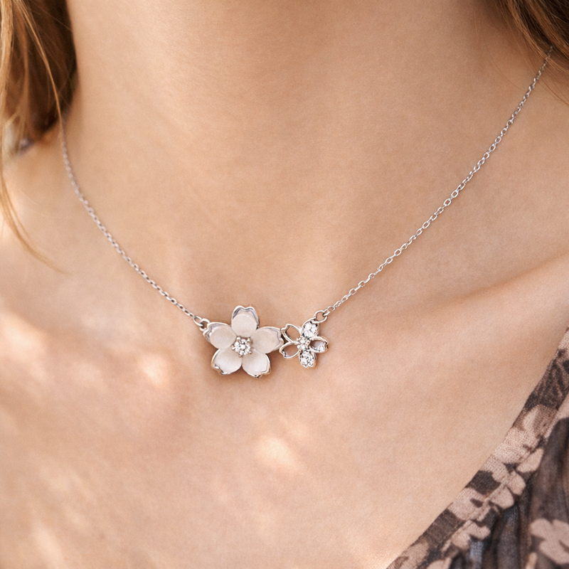 Pearls and Petals  Necklace