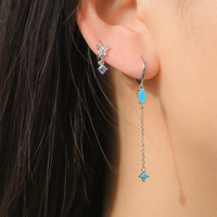 Tiny Butterfly Huggie Earrings