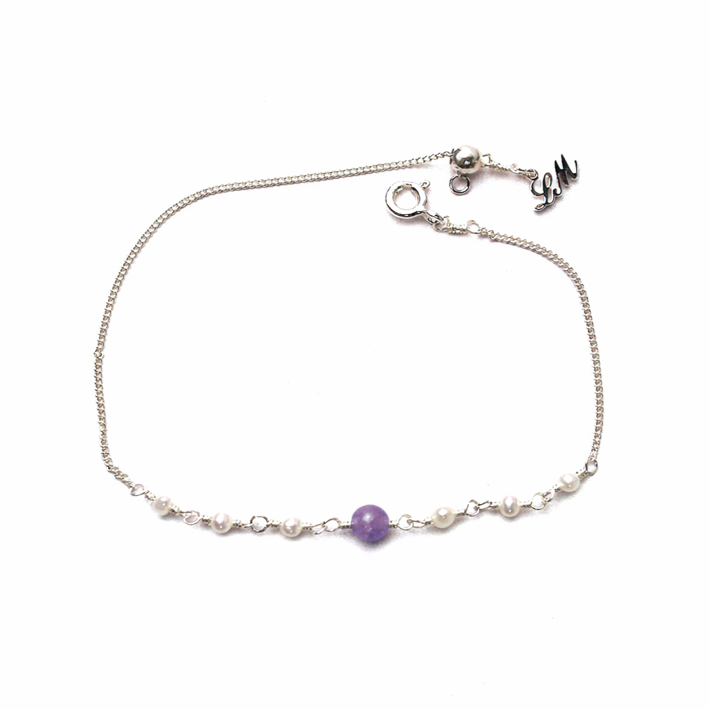 Tanzanite Pearl Harmony Bracelet