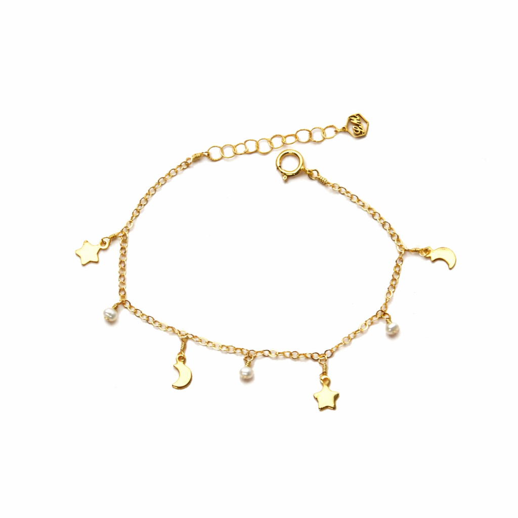 Moon & Star Bracelet/Anklet