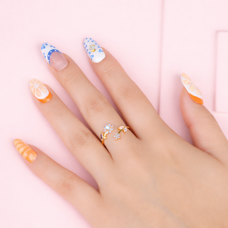 Vibrant Starflower Ring