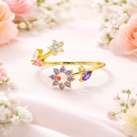 Vibrant Starflower Ring