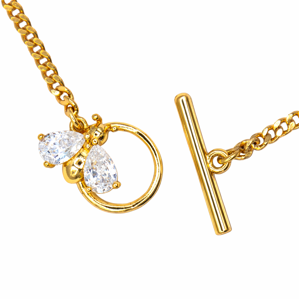 Bee Lock Necklace