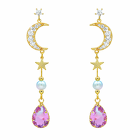 Purple Moonlight Earrings