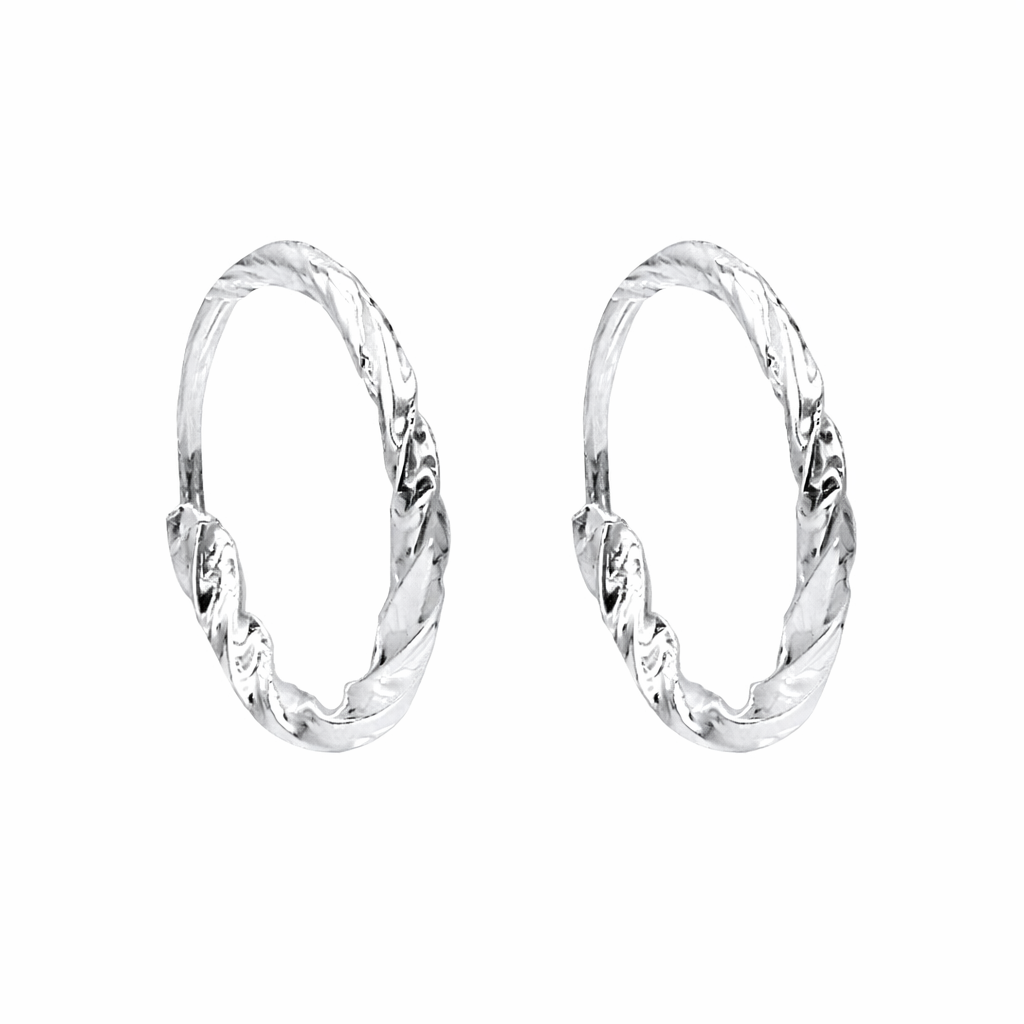 Endless Silver Hoops