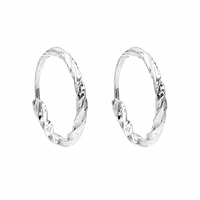 Endless Silver Hoops