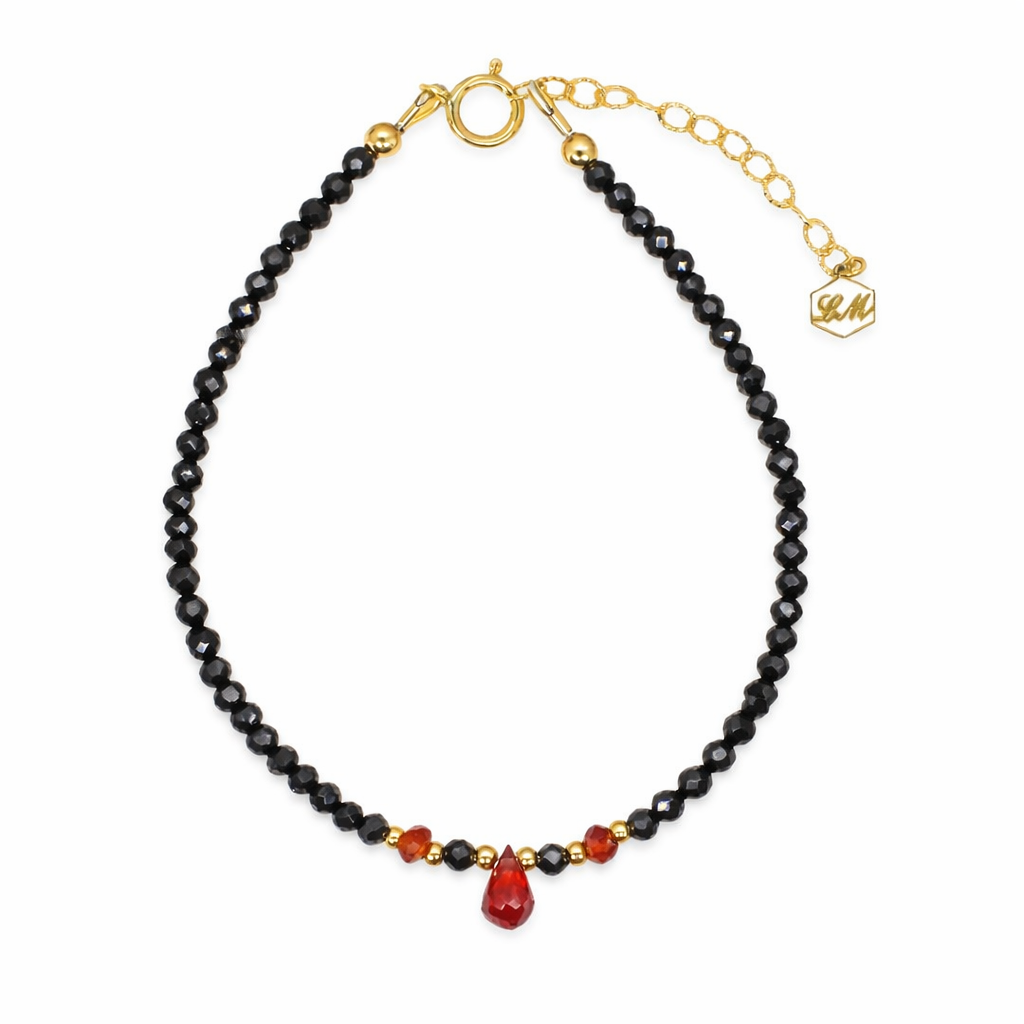 Black Onyx Crown Bracelet