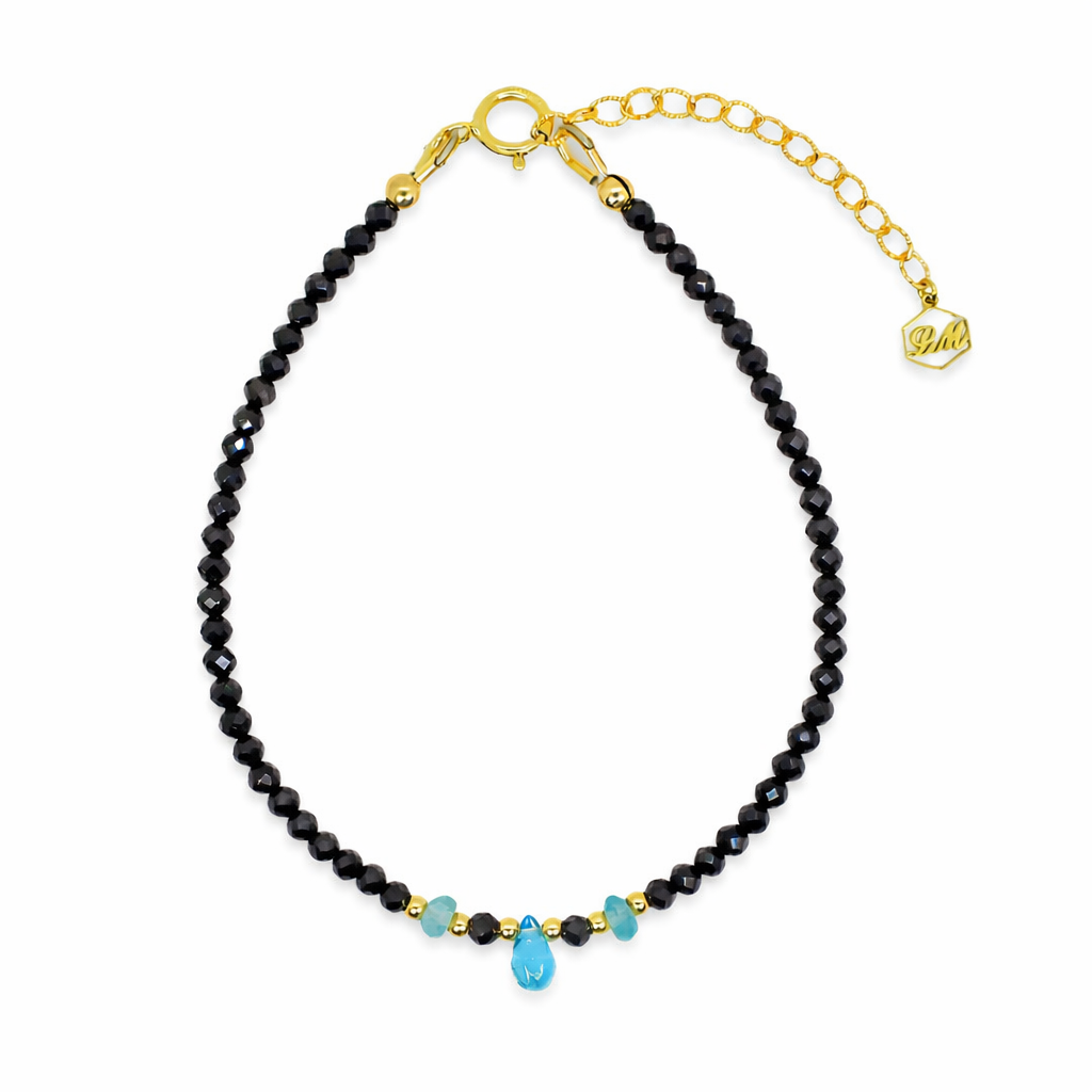 Black Onyx Crown Bracelet